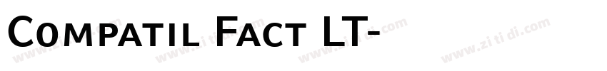 Compatil Fact LT字体转换